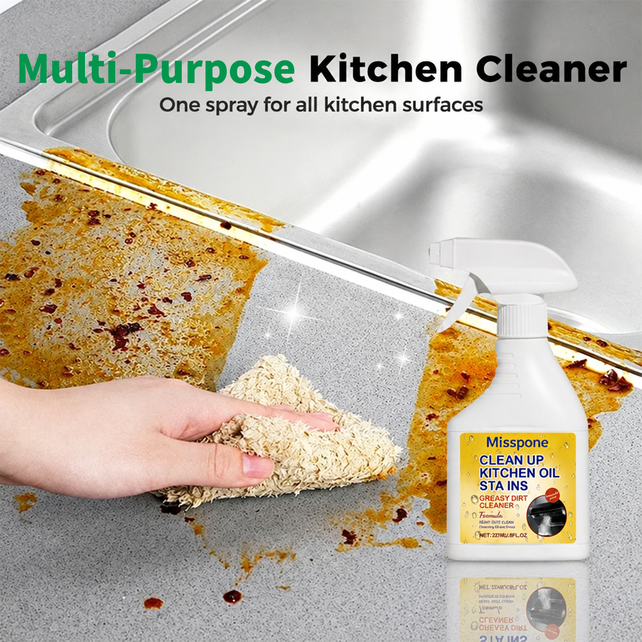 🏆Limited Time Special Price !!✨Heavy-Duty Kitchen Degreaser Foam Cleaner
